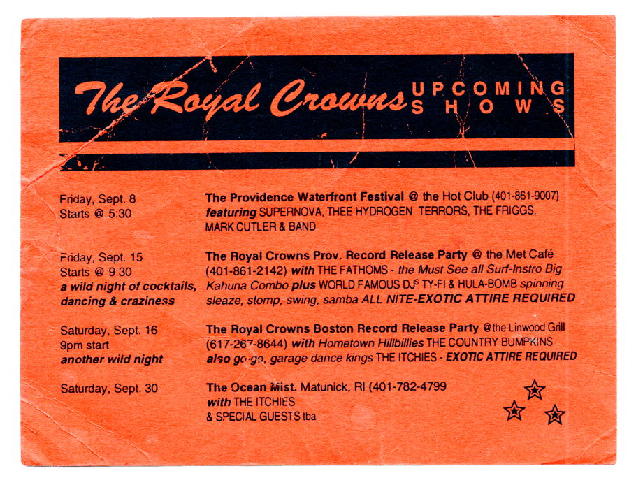 1st Single Release Shows - 1995