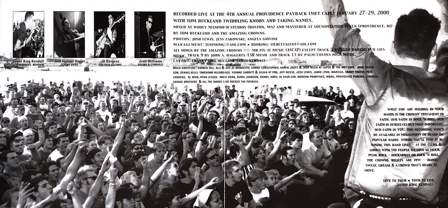 Payback Live! CD Original Pressing