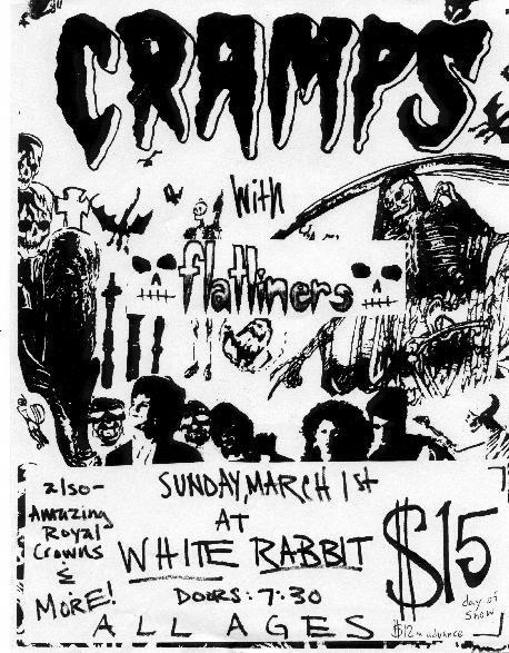 Cramps Tour Flyers & Posters - 1998