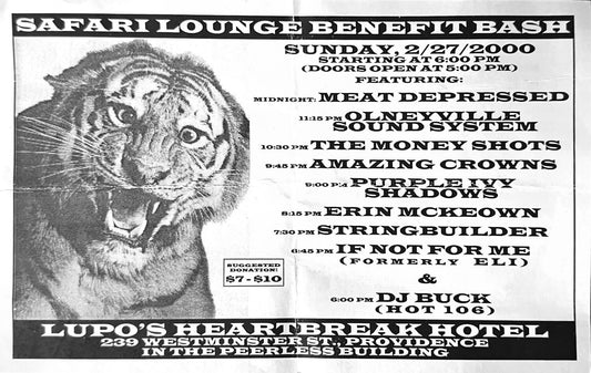Safari Lounge Benefit, Providence, RI - 2000