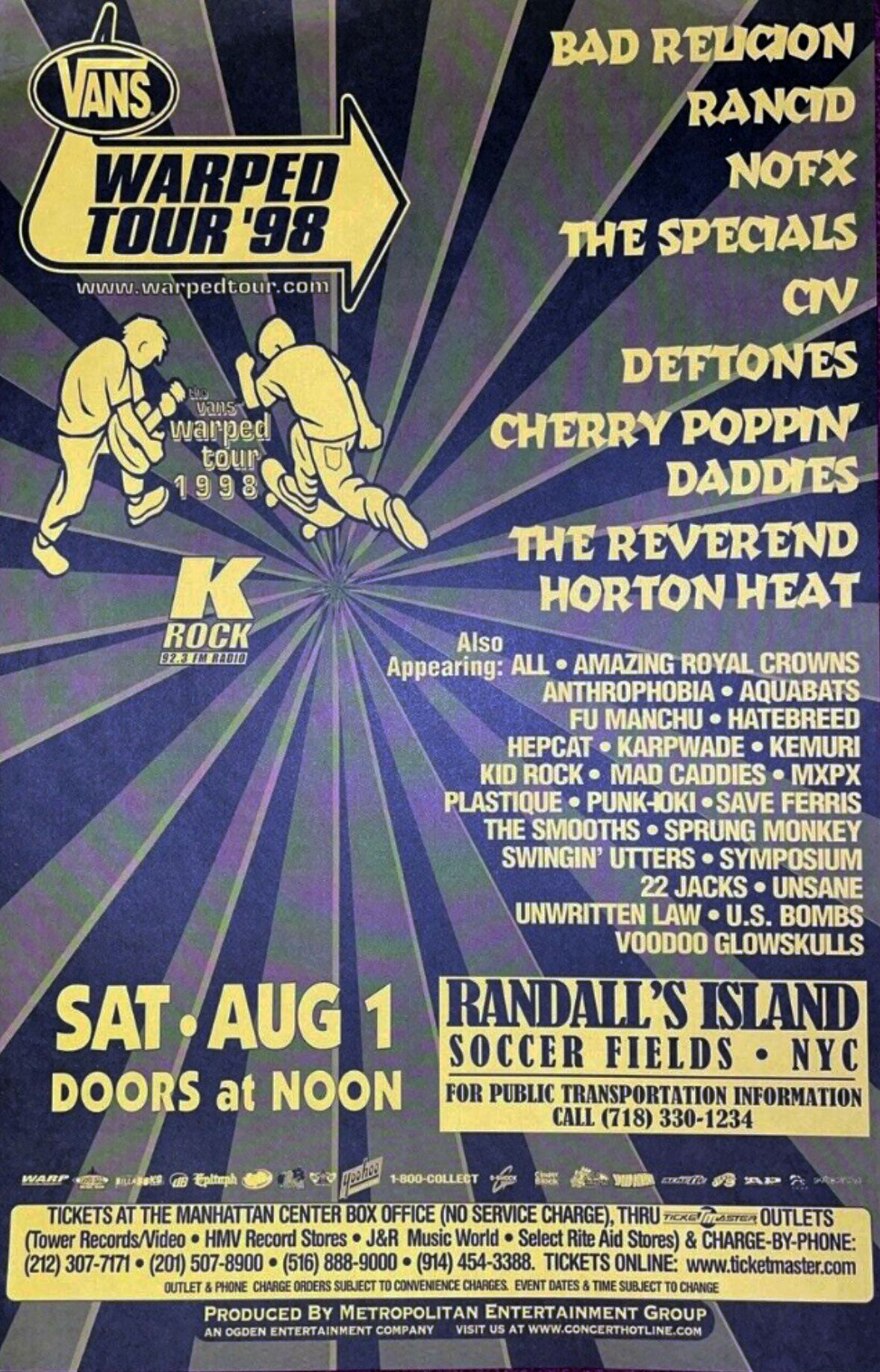 Warped Tour, NYC - 1998