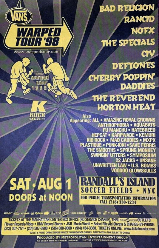 Warped Tour, NYC - 1998