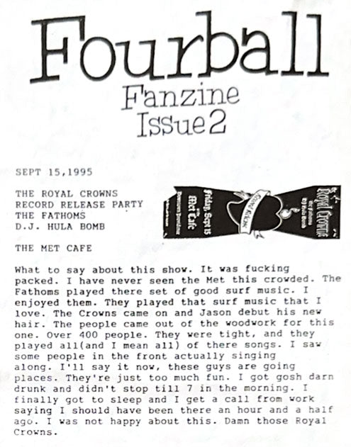 1st Single Release Shows - 1995