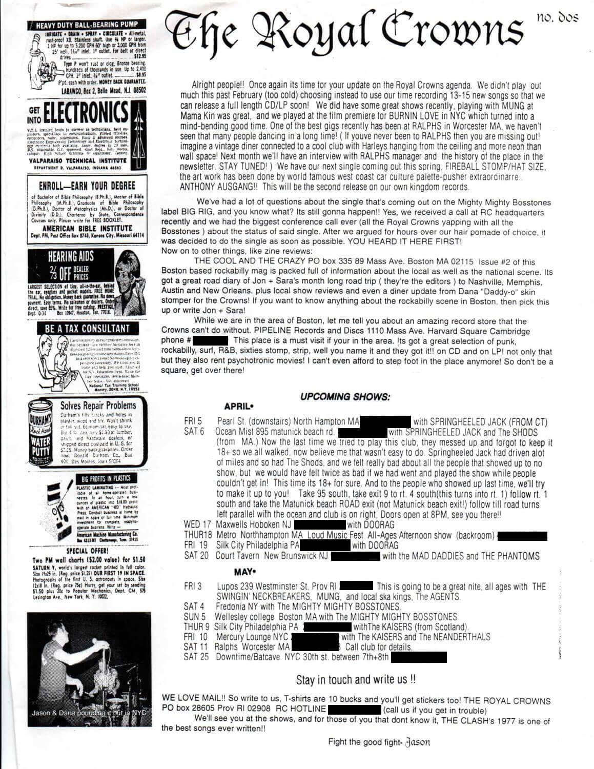 Second Newsletter - 1996